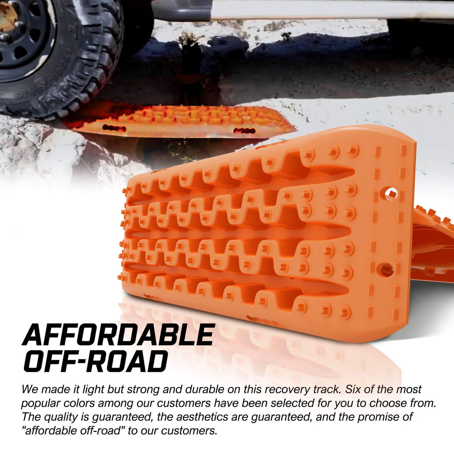 Recovery Tracks Sand Tracks KIT Carry Bag Mounting Pin Sand/Snow/Mud 10T 4WD - Orange Gen 3.0