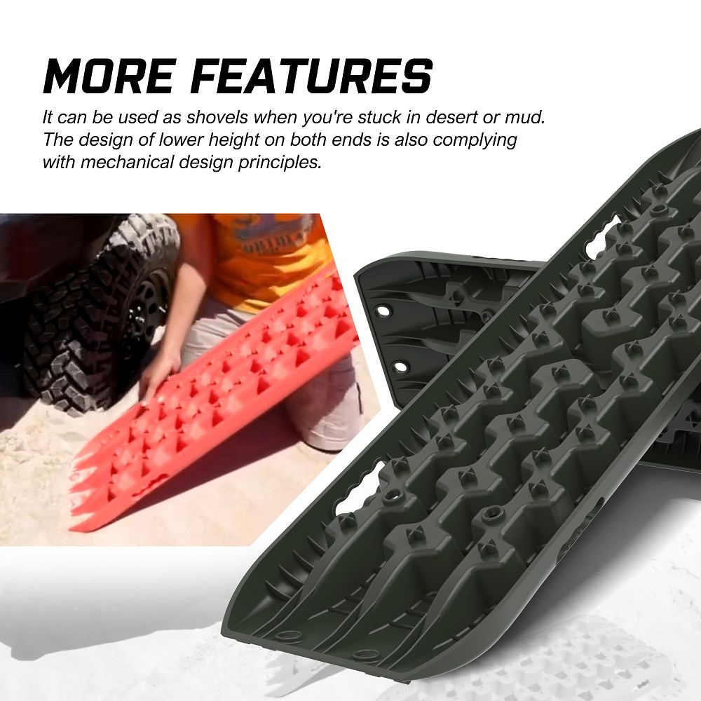Recovery Tracks Sand Tracks KIT Carry Bag Mounting Pin Sand/Snow/Mud 10T 4WD - Olive Gen 3.0
