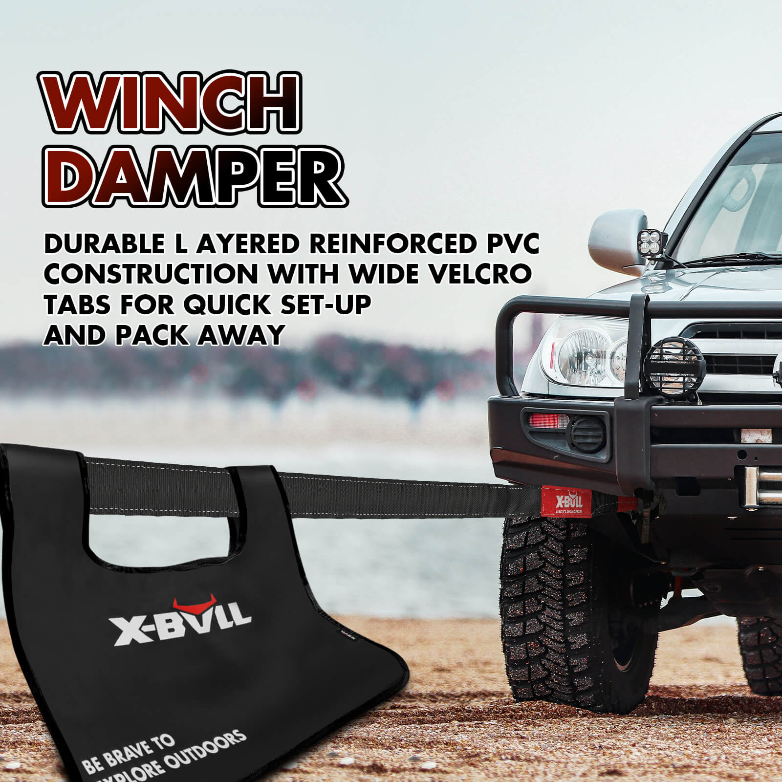 X-BULL 12V Winch Electric Winch 12000LBS Wire Steel Cable 4X4 Car Off-Road  4WD
