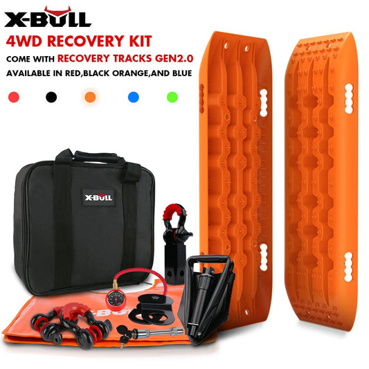 Winch Recovery Kit Recovery Tracks / Snatch Strap Off Road 4WD - Orange