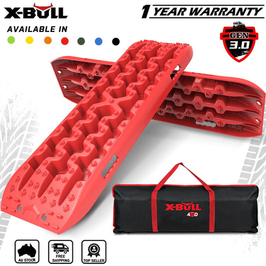 Recovery Tracks Sand Tracks 2PCS 10T Sand/Snow/Mud 4WD Gen 3.0 - Red