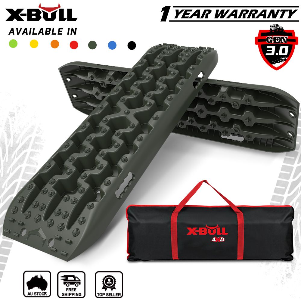 Recovery Tracks / Sand Tracks / Mud Tracks / Off-Road 4WD 4x4 Car 2PCS Gen 3.0 - Olive