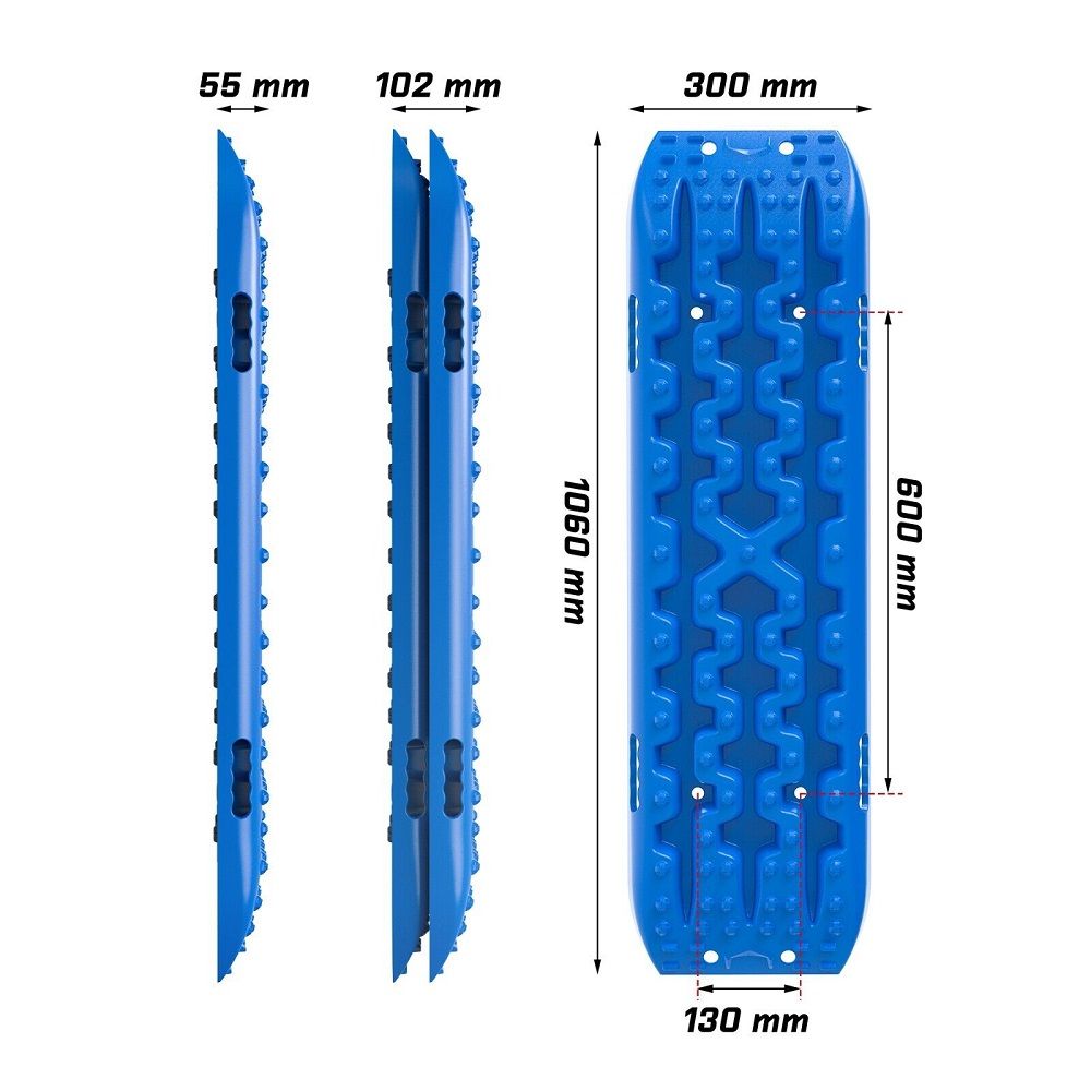 Recovery Tracks Mud Snow / Sand Tracks / Grass 4X4 2PCS 4WD Gen 3.0 - Blue