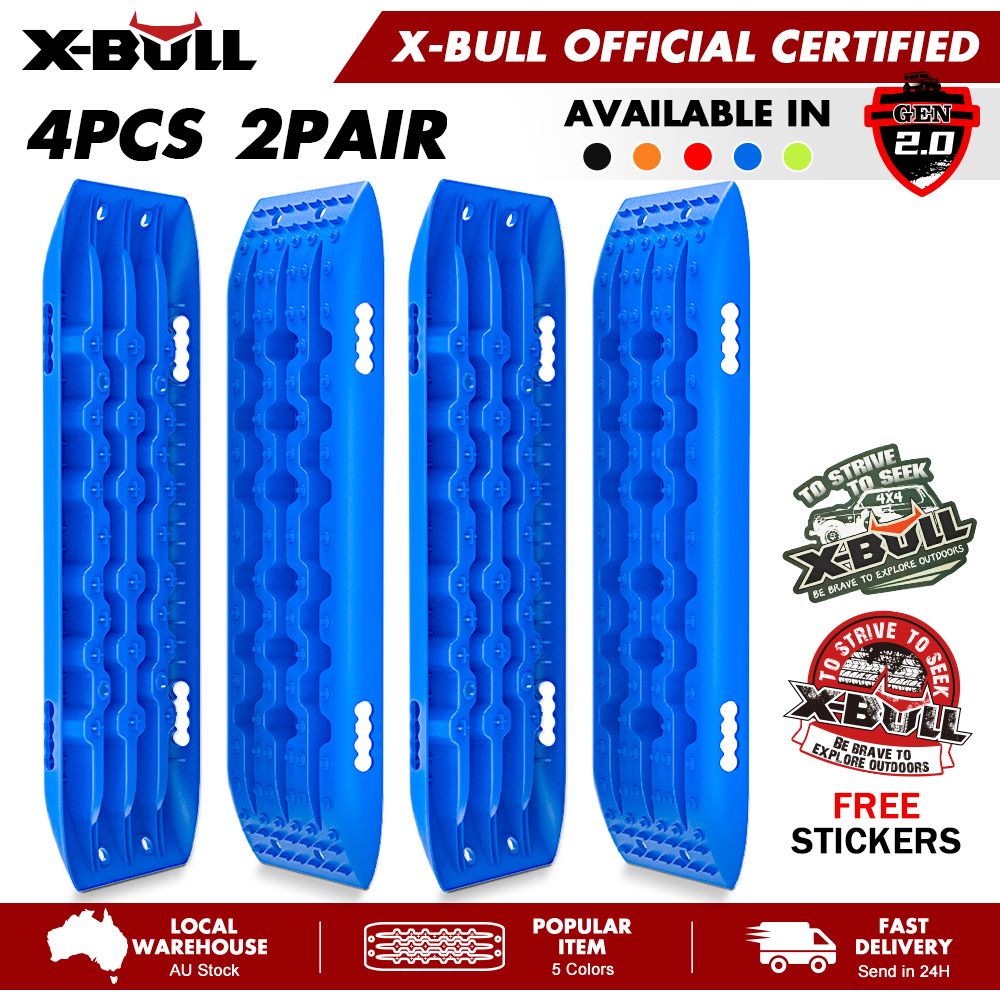 Recovery Tracks Sand Mud Snow 2 Pairs 10T 4WD Gen 2.0 - Blue