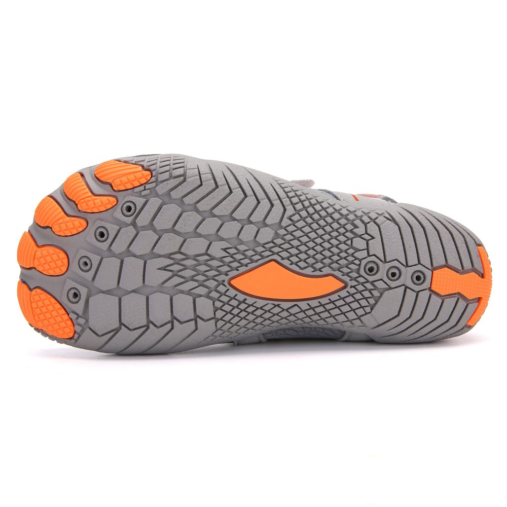 Kids' Water Shoes Barefoot Quick Dry Aqua Sports Boys Girls - Grey Size BigKid US2 = EU32