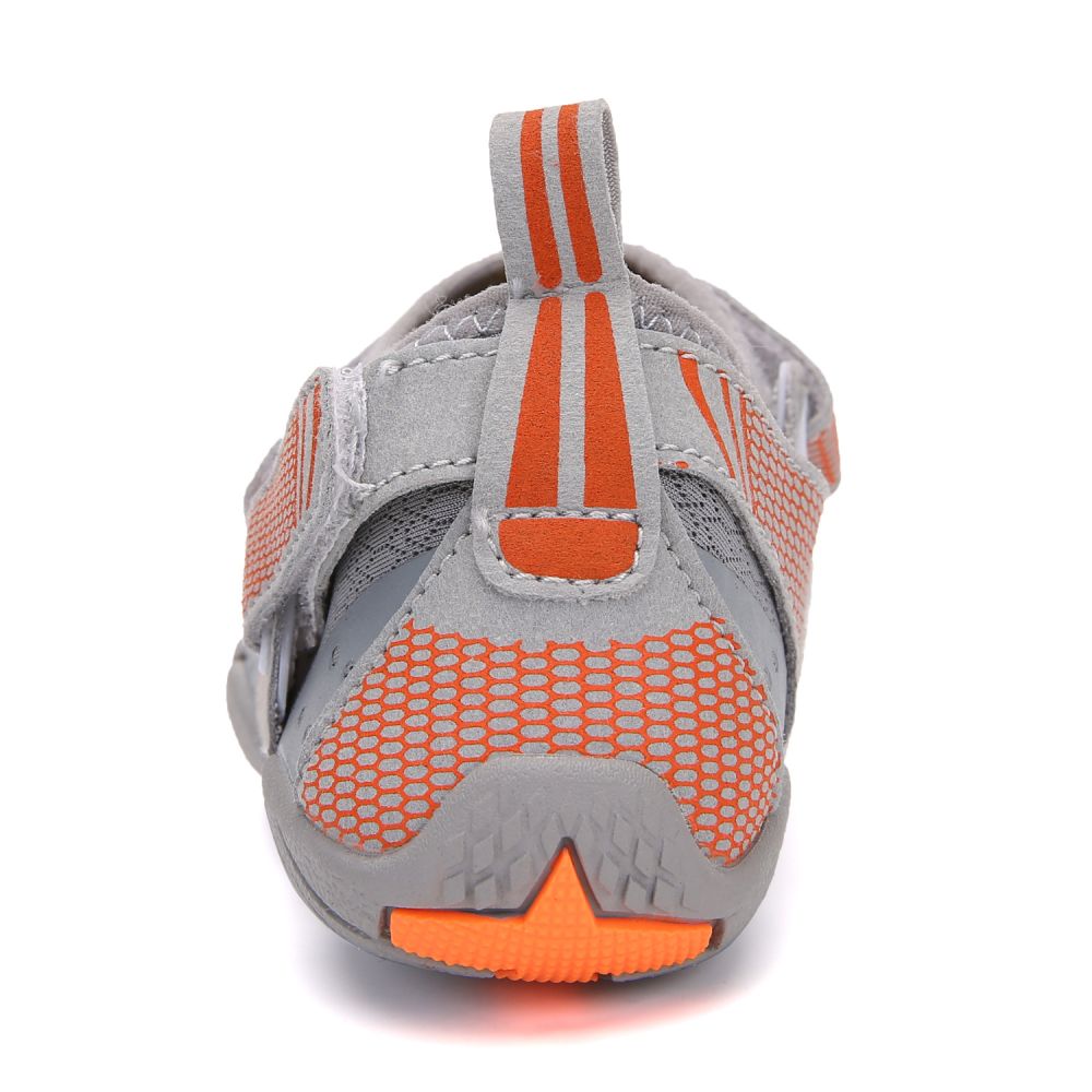 Kids' Water Shoes Barefoot Quick Dry Aqua Sports Boys Girls - Grey Size BigKid US3 = EU34