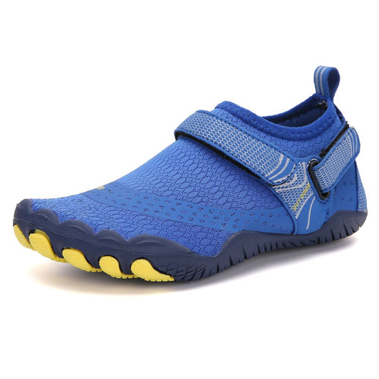 Kids' Water Shoes Barefoot Quick Dry Aqua Sports Boys Girls - Klein Blue Size BigKid US3 = EU34