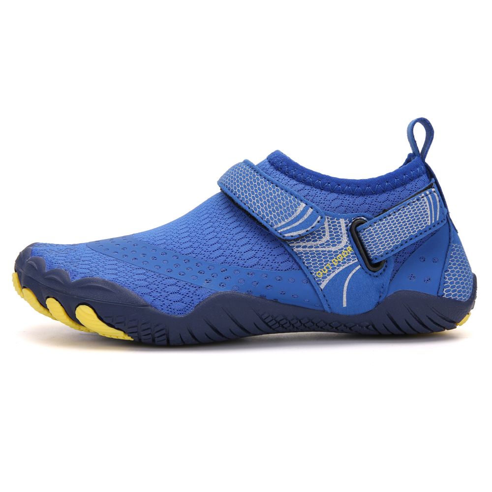 Kids' Water Shoes Barefoot Quick Dry Aqua Sports Boys Girls - Klein Blue Size BigKid US3 = EU34
