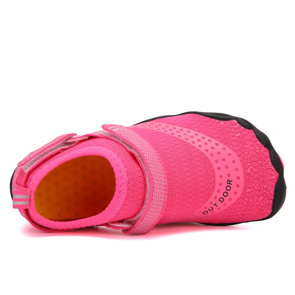 Kids' Water Shoes Barefoot Quick Dry Aqua Sports Boys Girls - Pink Size BigKid US3 = EU34