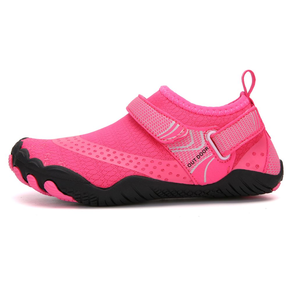 Kids' Water Shoes Barefoot Quick Dry Aqua Sports Boys Girls - Pink Size BigKid US3 = EU34