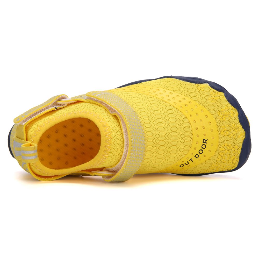 Kids' Water Shoes Barefoot Quick Dry Aqua Sports Boys Girls - Yellow Size BigKid US2 = EU32