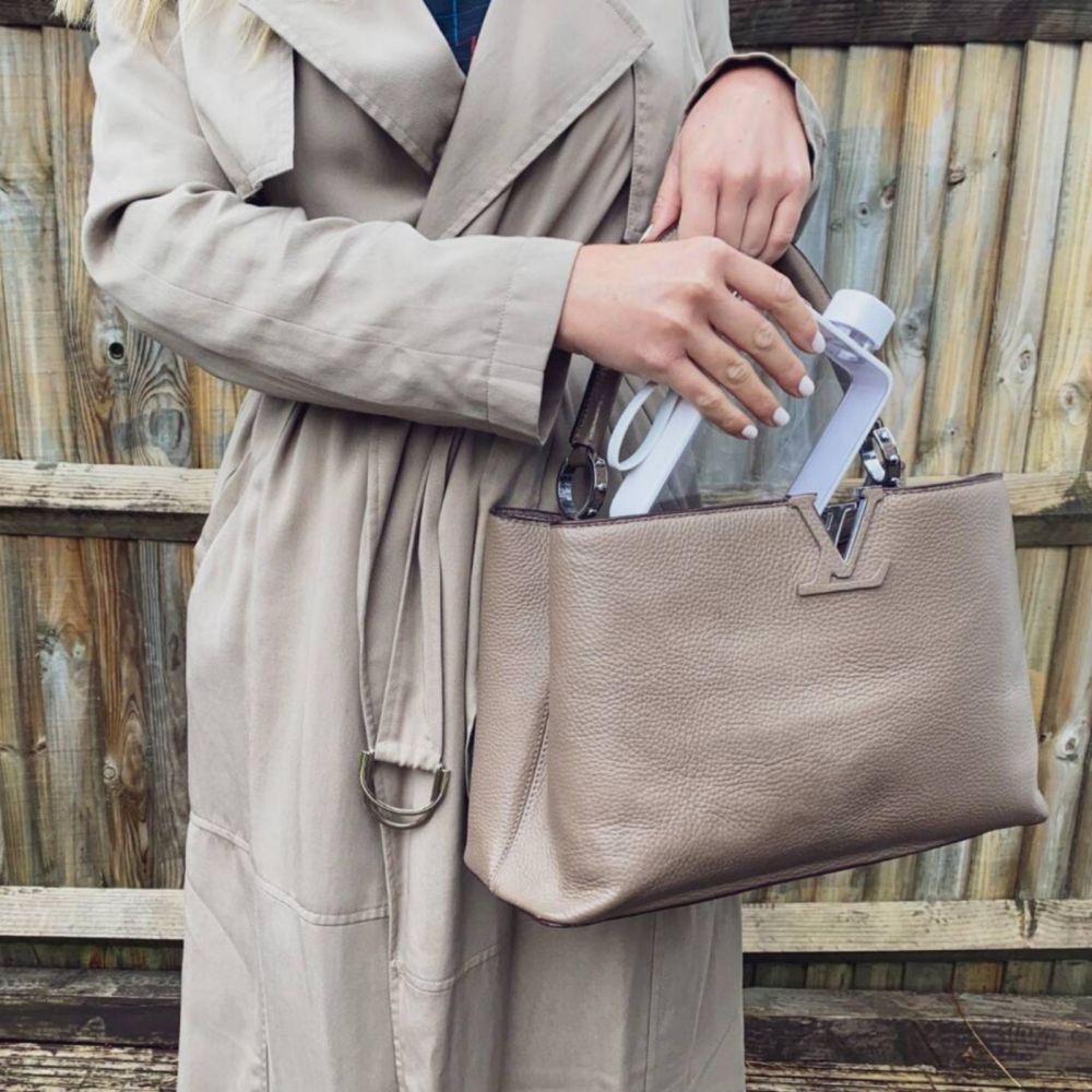 Water Bottle A5 Flat for Warm Drinks - White