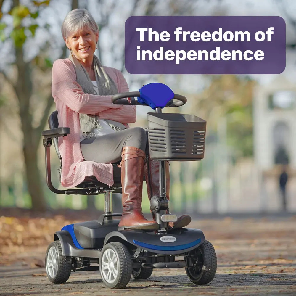 Mobility Scooter Motorized 4 Wheel Power Portable Folding - EQUIPMED