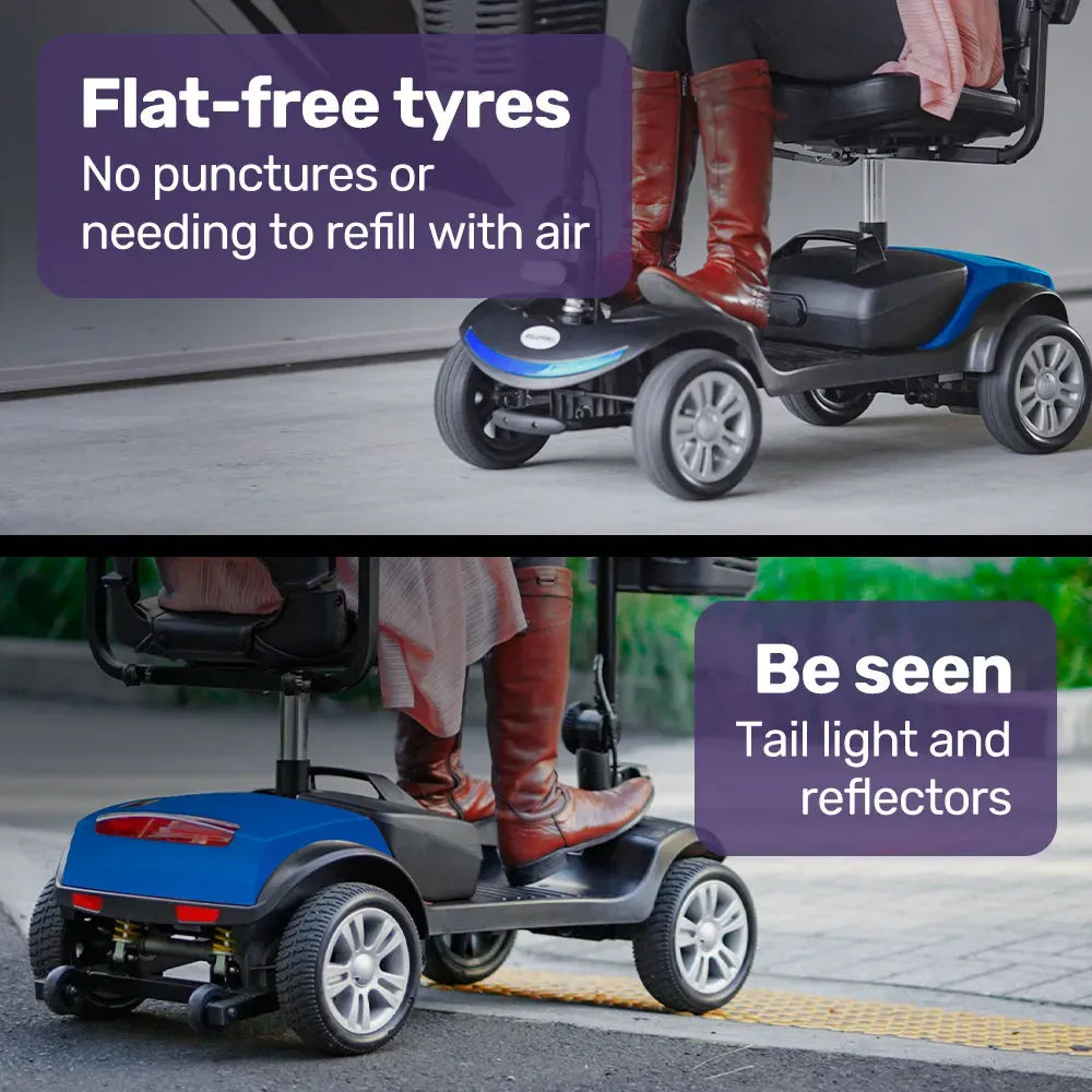 Mobility Scooter Motorized 4 Wheel Power Portable Folding - EQUIPMED