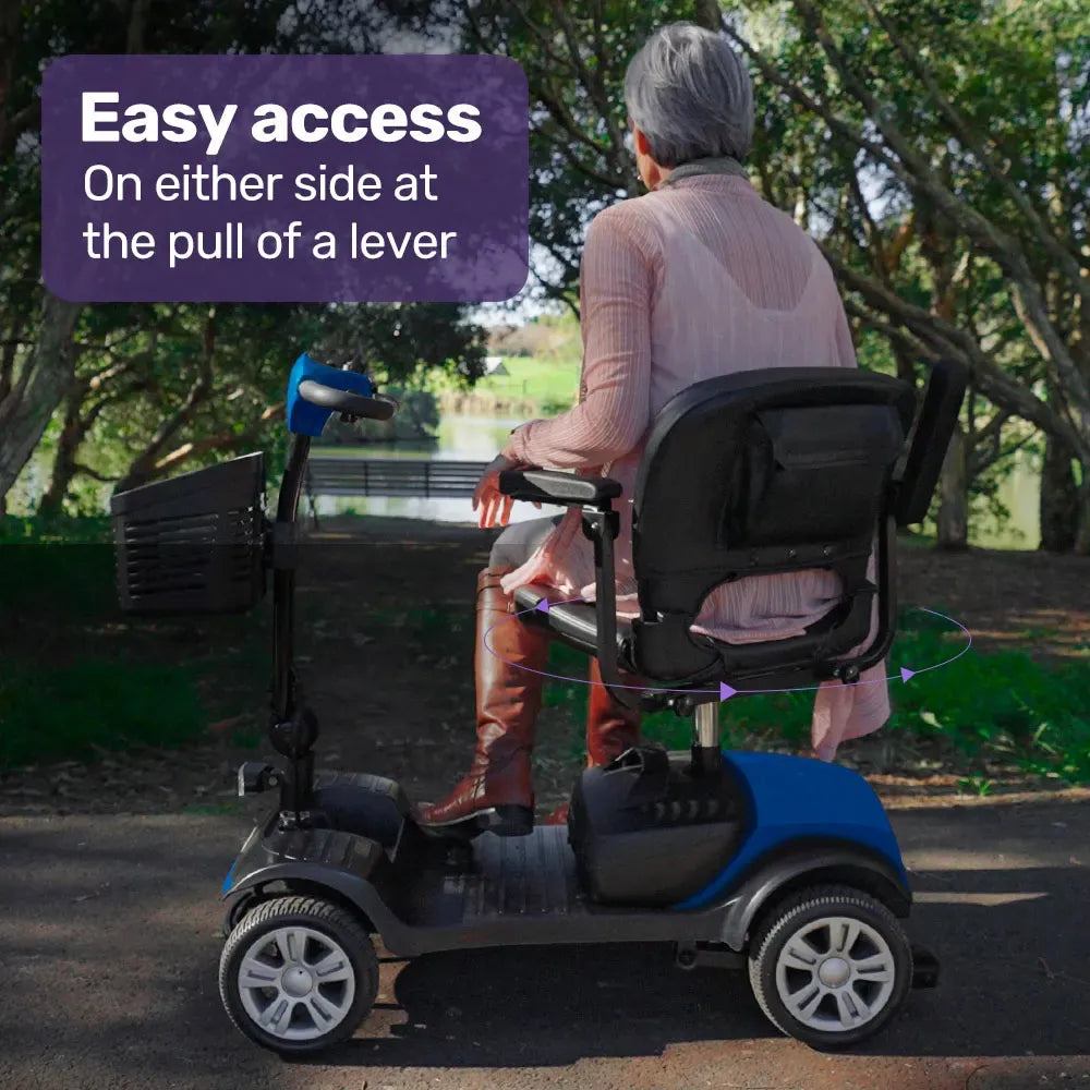 Mobility Scooter Motorized 4 Wheel Power Portable Folding - EQUIPMED