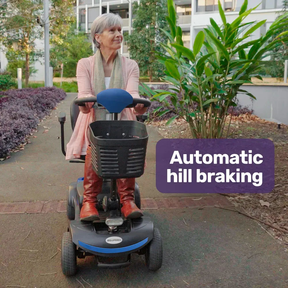 Mobility Scooter Motorized 4 Wheel Power Portable Folding - EQUIPMED