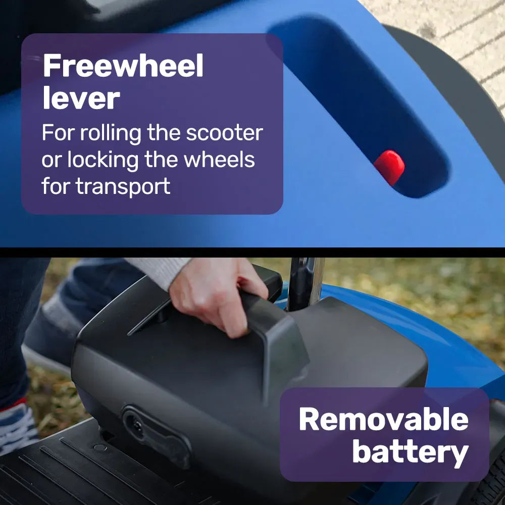 Mobility Scooter Motorized 4 Wheel Power Portable Folding - EQUIPMED