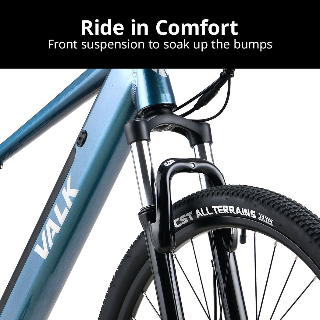 VALK Vortex 3 Electric Bike, Medium Frame Mountain ebike, Metallic Teal