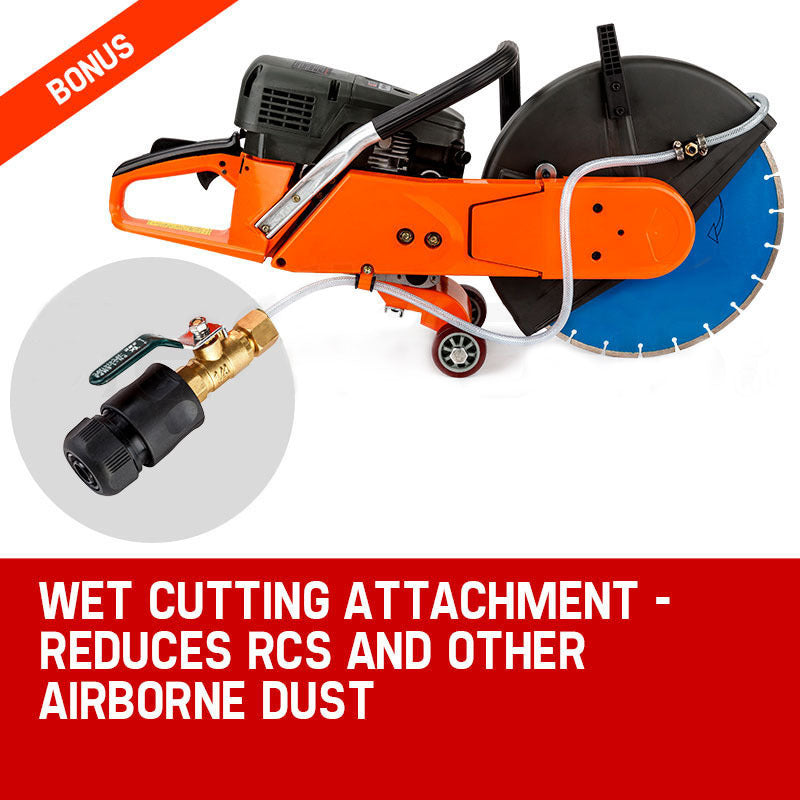 Concrete Cut Off Demolition Saw 75cc Wet Demo Road Cutter Brick BAUMR-AG