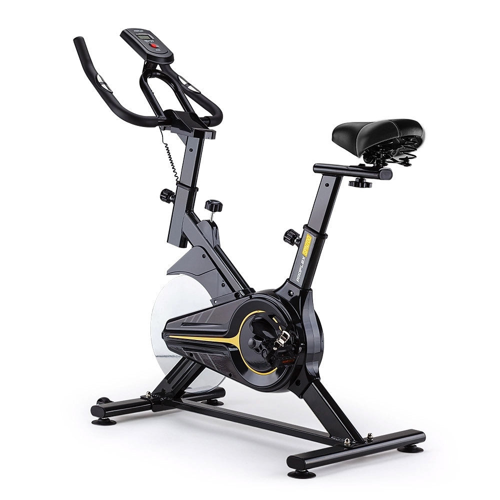 Commercial Bike Flywheel Exercise Fitness Home Gym - Yellow PROFLEX