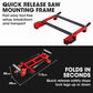 BAUMR-AG 305mm Dual Bevel Sliding Compound Mitre Drop Saw and Adjustable Stand Combo
