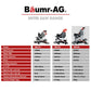 BAUMR-AG 305mm Dual Bevel Sliding Compound Mitre Drop Saw and Adjustable Stand Combo