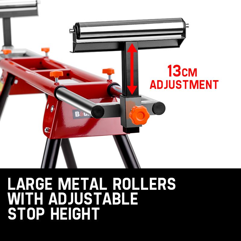 Mitre Saw Stand Universal Adjustable Portable Drop Saw Bench Table BAUMR-AG