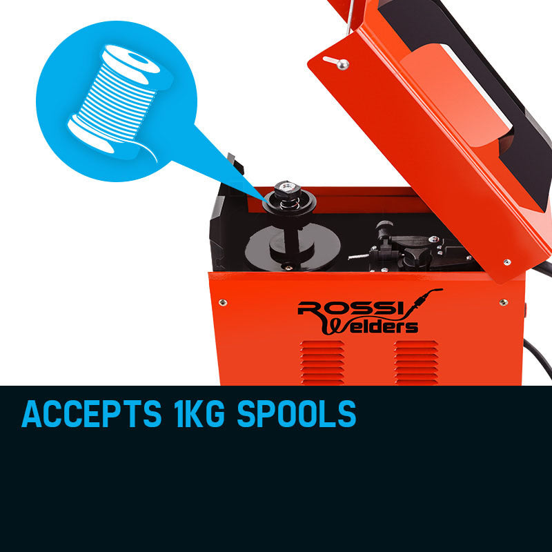 Welding Machine ROSSI 130Amp MIG Gas Gasless Metal Inert Welding Tool