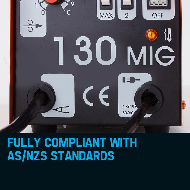 Welding Machine ROSSI 130Amp MIG Gas Gasless Metal Inert Welding Tool