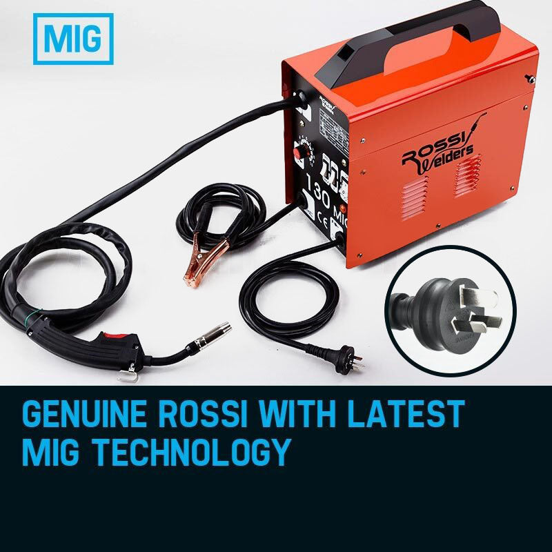 Welding Machine ROSSI 130Amp MIG Gas Gasless Metal Inert Welding Tool