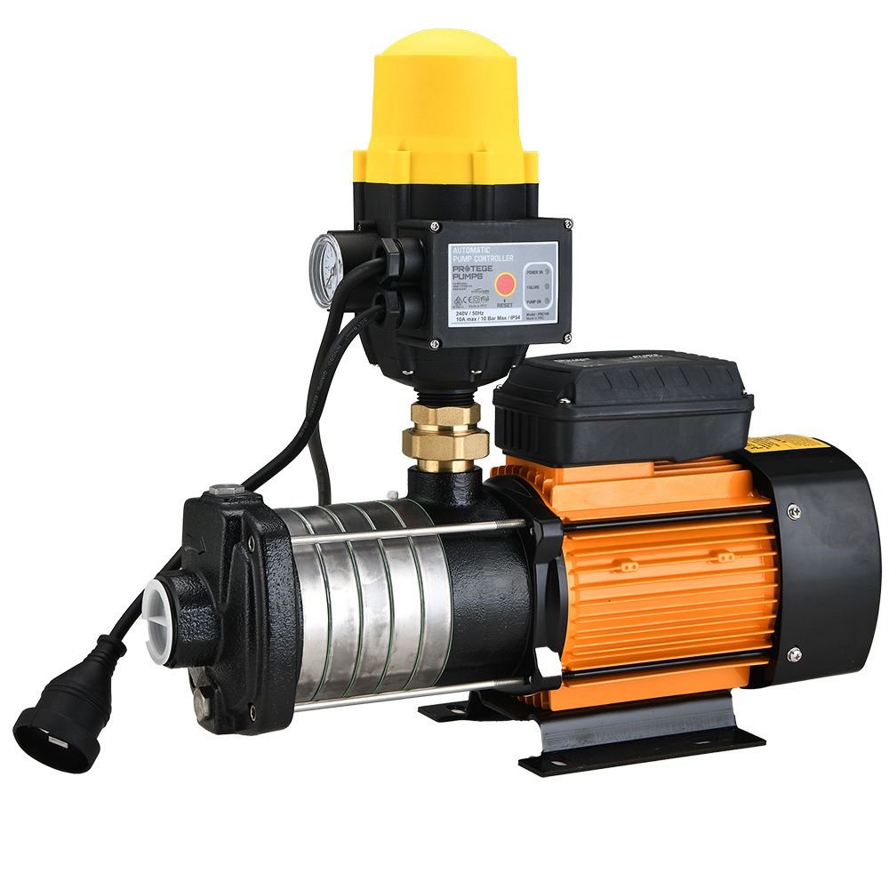 Protege Multi-stage Water Hi-pressure Pump with Auto-controller Home Garden Irrigation 6-Stage