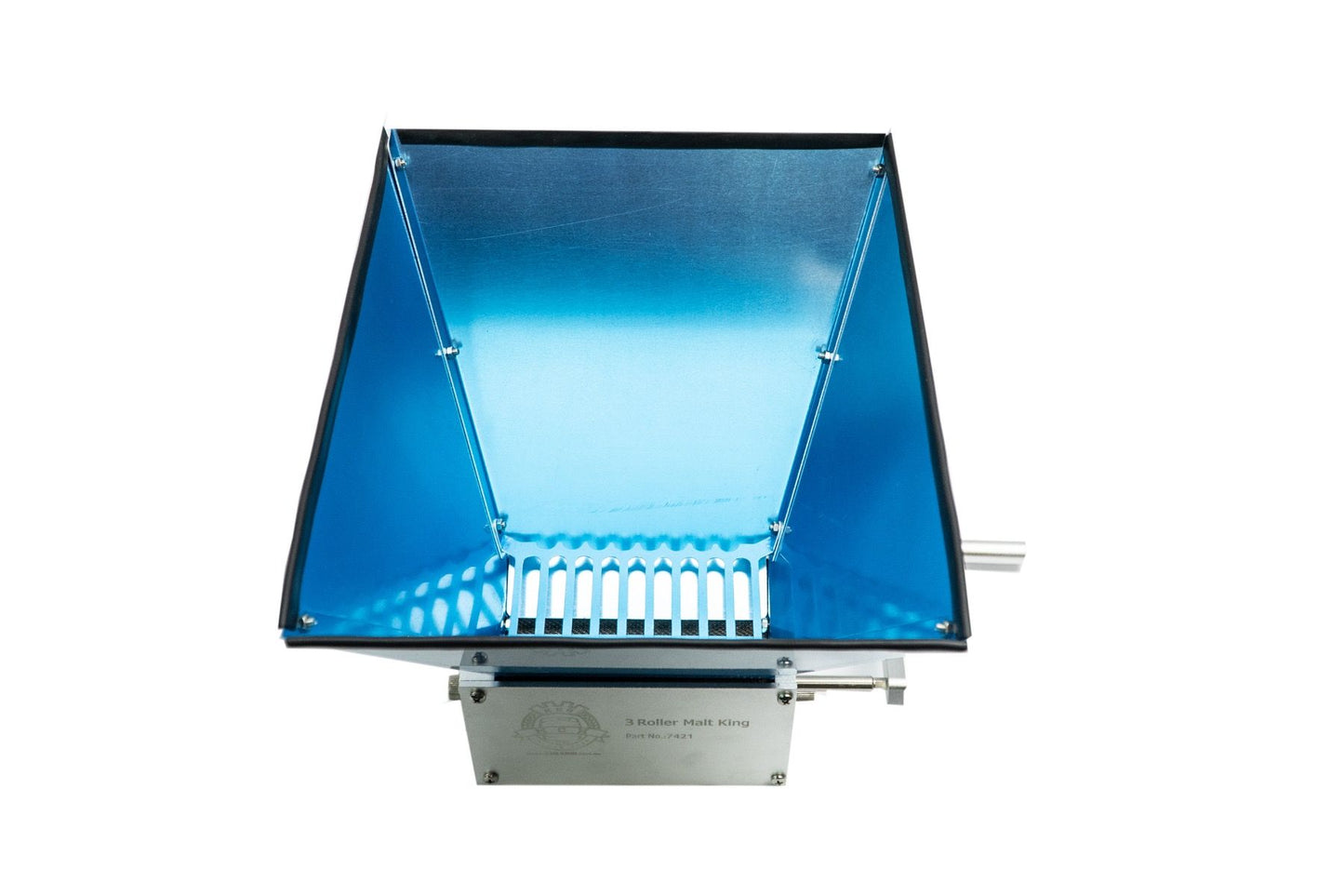 Malt King Geared Grain Mill 3 Roller with Steel Mounting Board