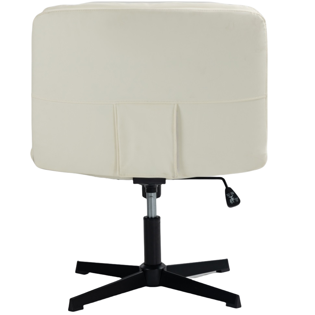 Faux Leather Home Office Chair - Beige