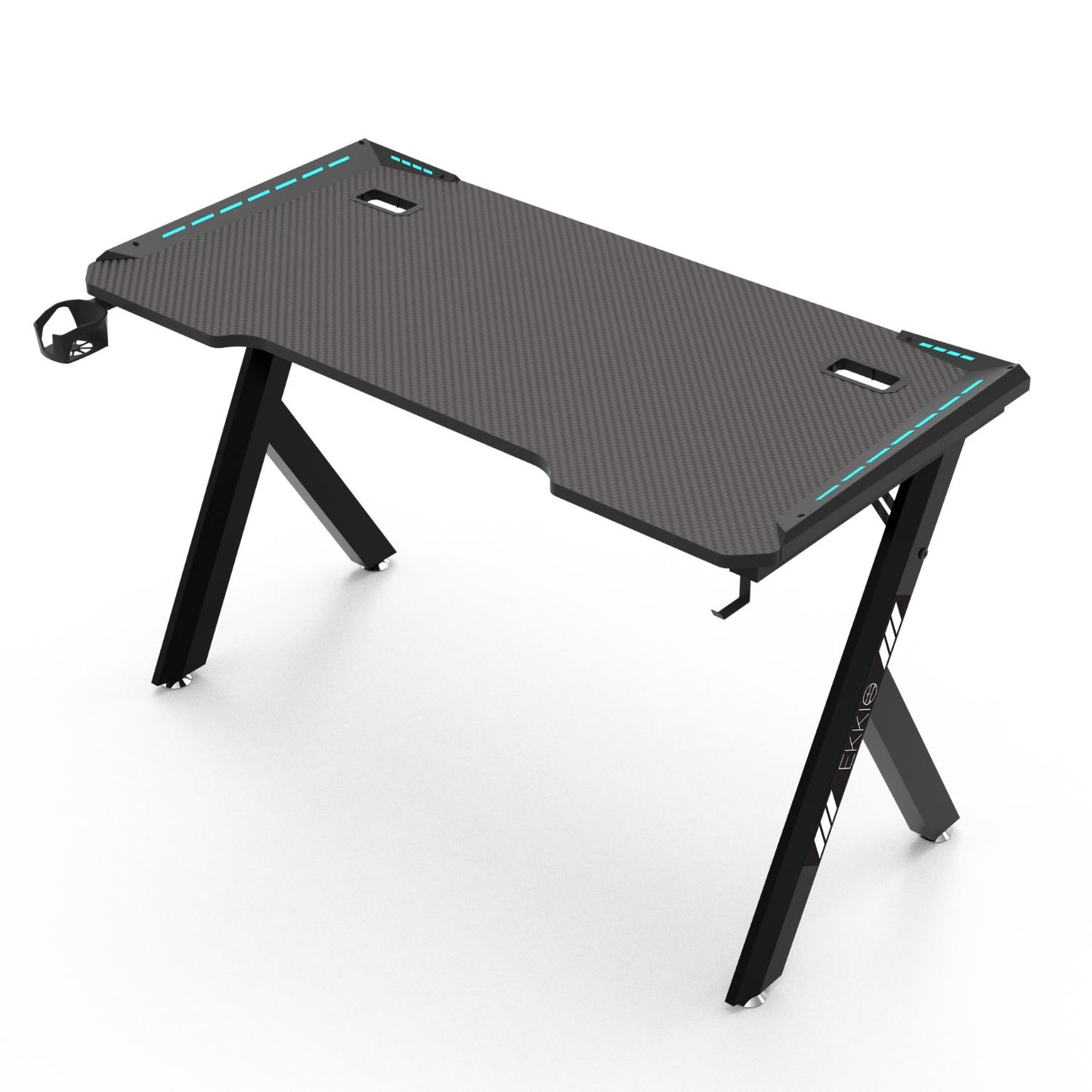 RGB Gaming Desk Y Shape Black 100cm