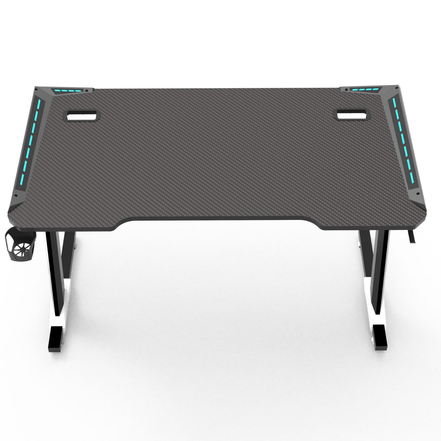 RGB Gaming Desk Z Shape Black 100cm