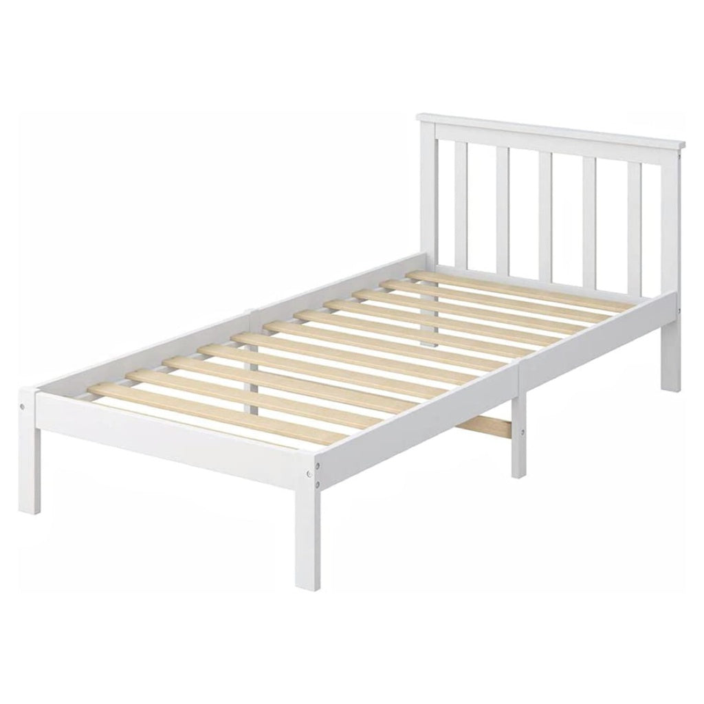 Single Wooden Bed Frame (White)