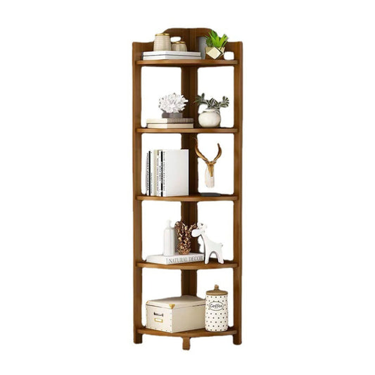 GOMINIMO Bamboo Corner Shelf 5 Tier