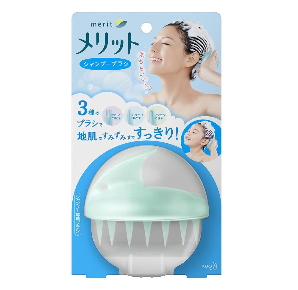 [6-PACK] KAO Japan Merit Shampoo Massage Brush for Scalp Care