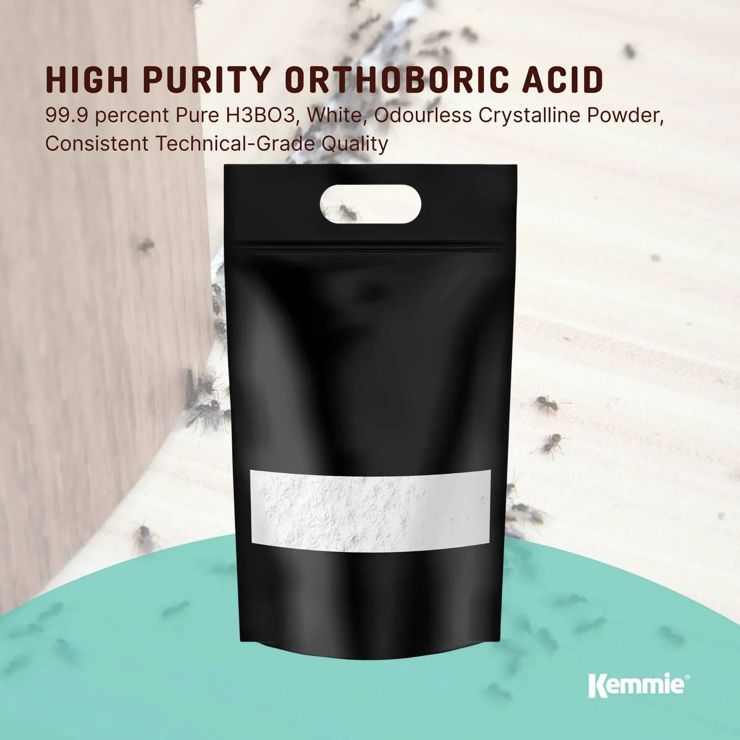 Boric Acid Powder 20Kg High Purity Fully Soluble Granule Pest Ant Cockroaches