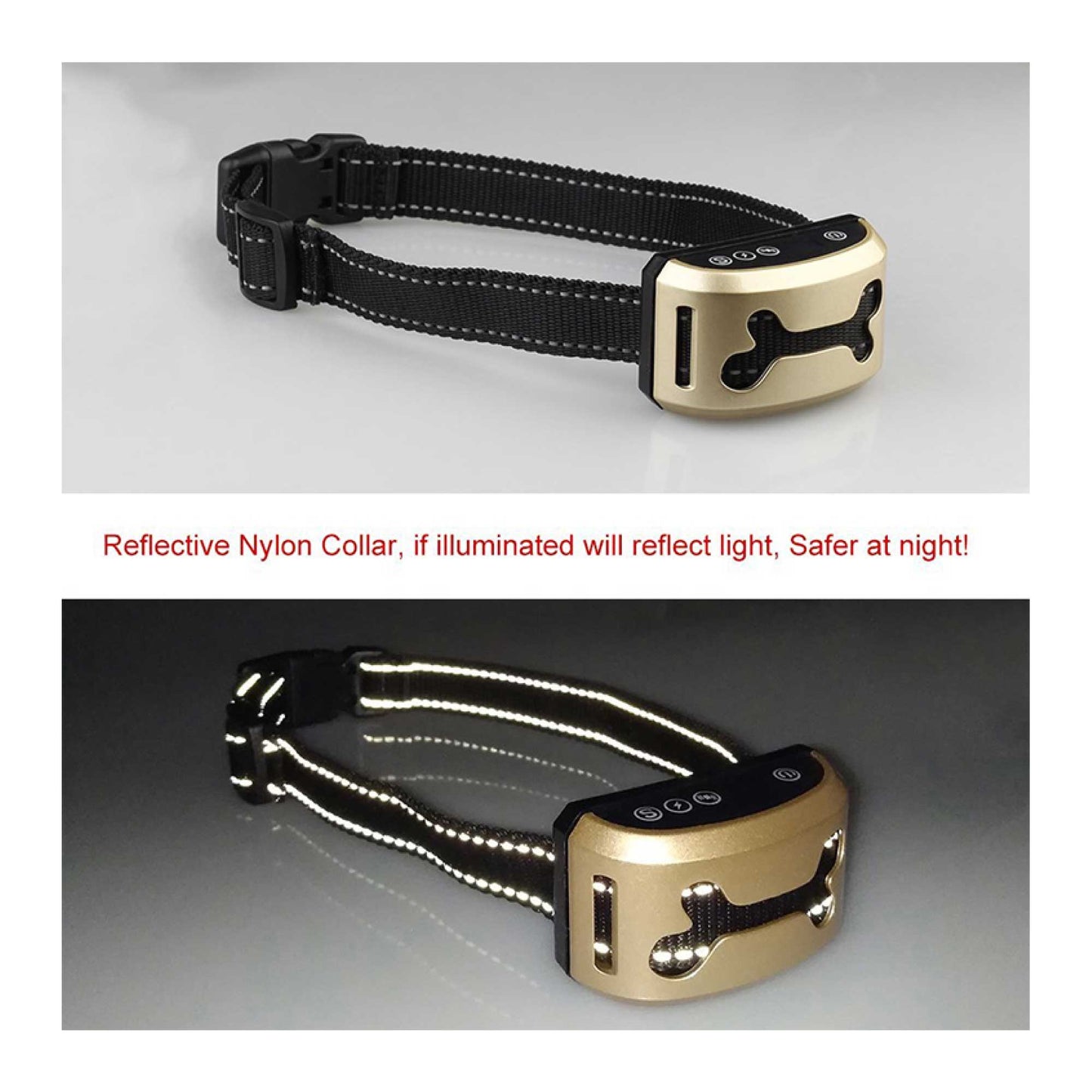 Dog Bark Collar Sound and Vibration Automatic USB Rechargeable Training Device