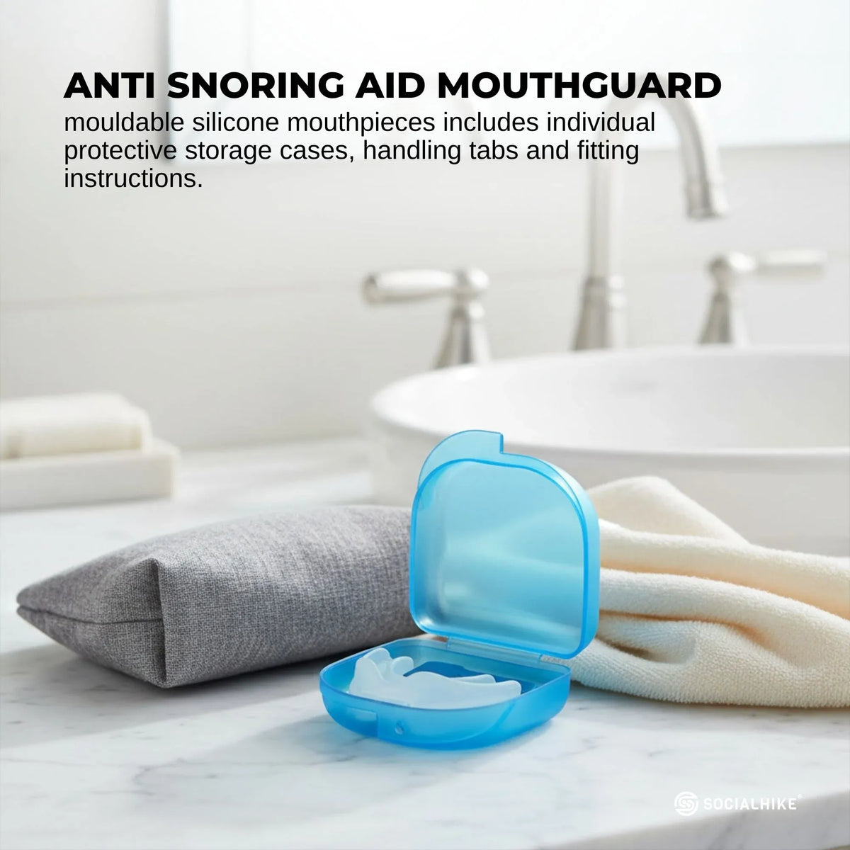 Anti Snoring Aid Mouth Guard - Adjustable Sleeping and Breathing Mouthguard