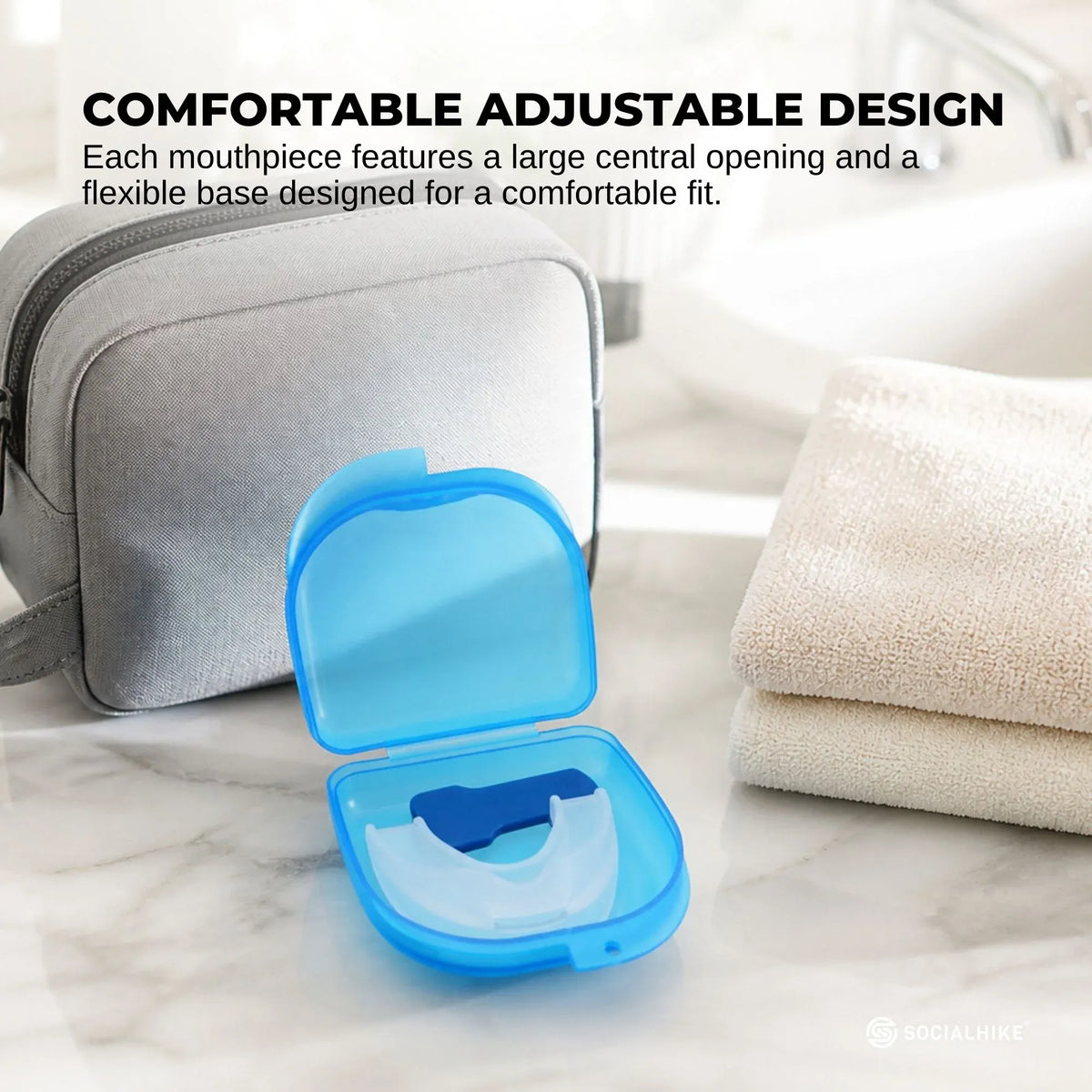 Anti Snoring Aid Mouth Guard - Adjustable Sleeping and Breathing Mouthguard