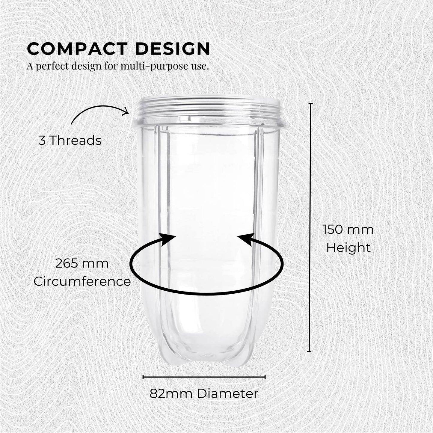 Magic Bullet Tall Big Cup Replacement Blender Juicer Parts