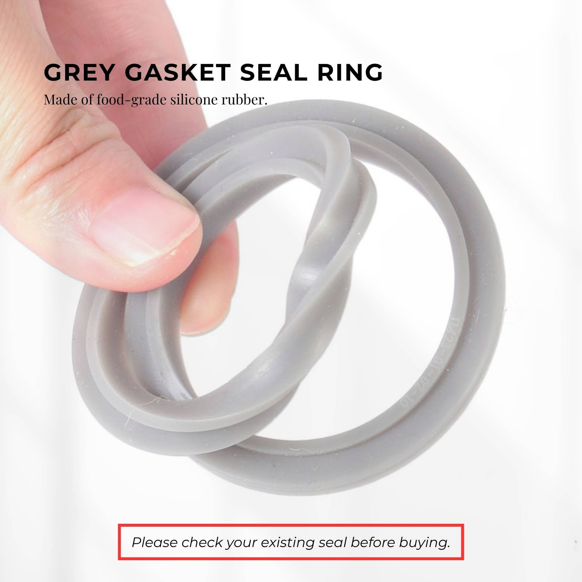 Grey nutribullet gasket seal with colour matched pieces and support fittings