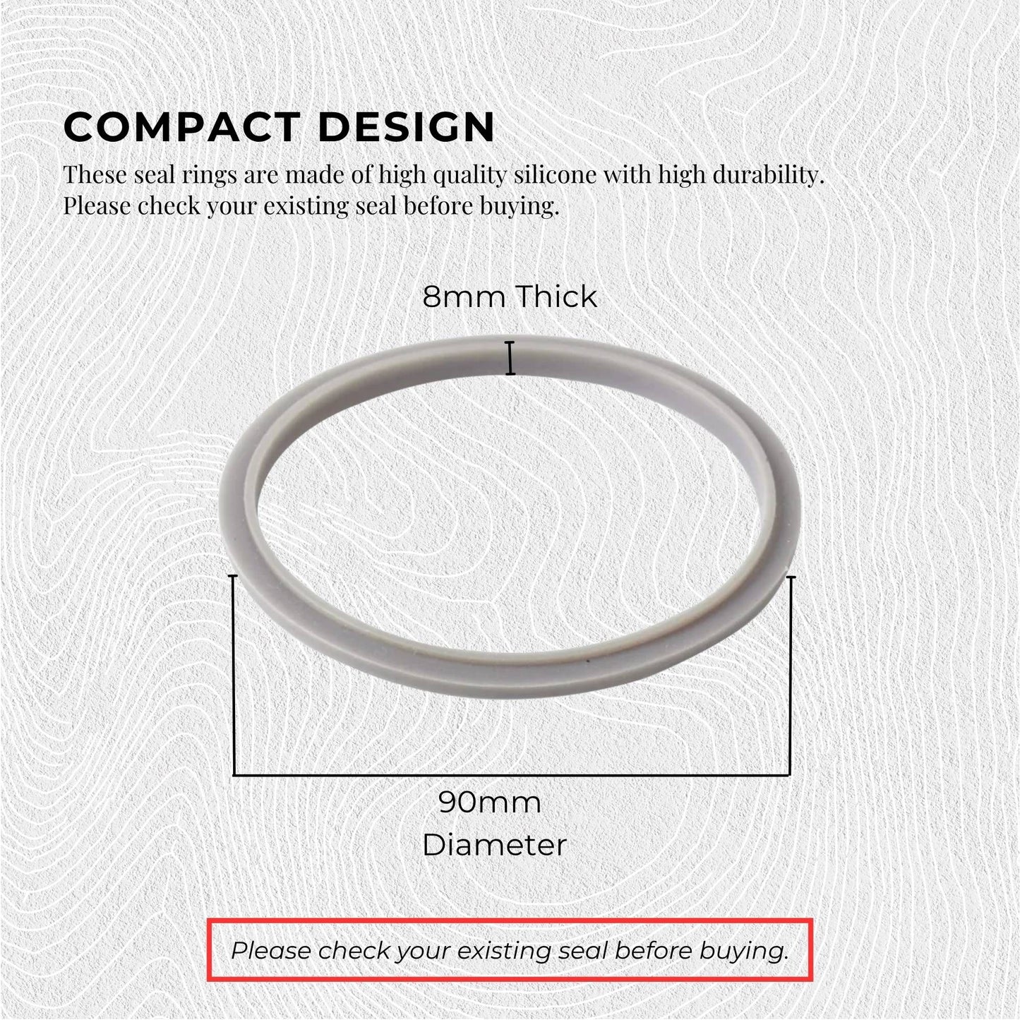 3x For Nutribullet Gasket Seals Grey Ring For 900W - Most 600W 1200W Blade