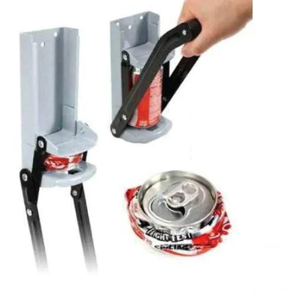 Tooleroo 1x Can Crusher 16oz Aluminium Beer Smasher Wall Mounted Opener