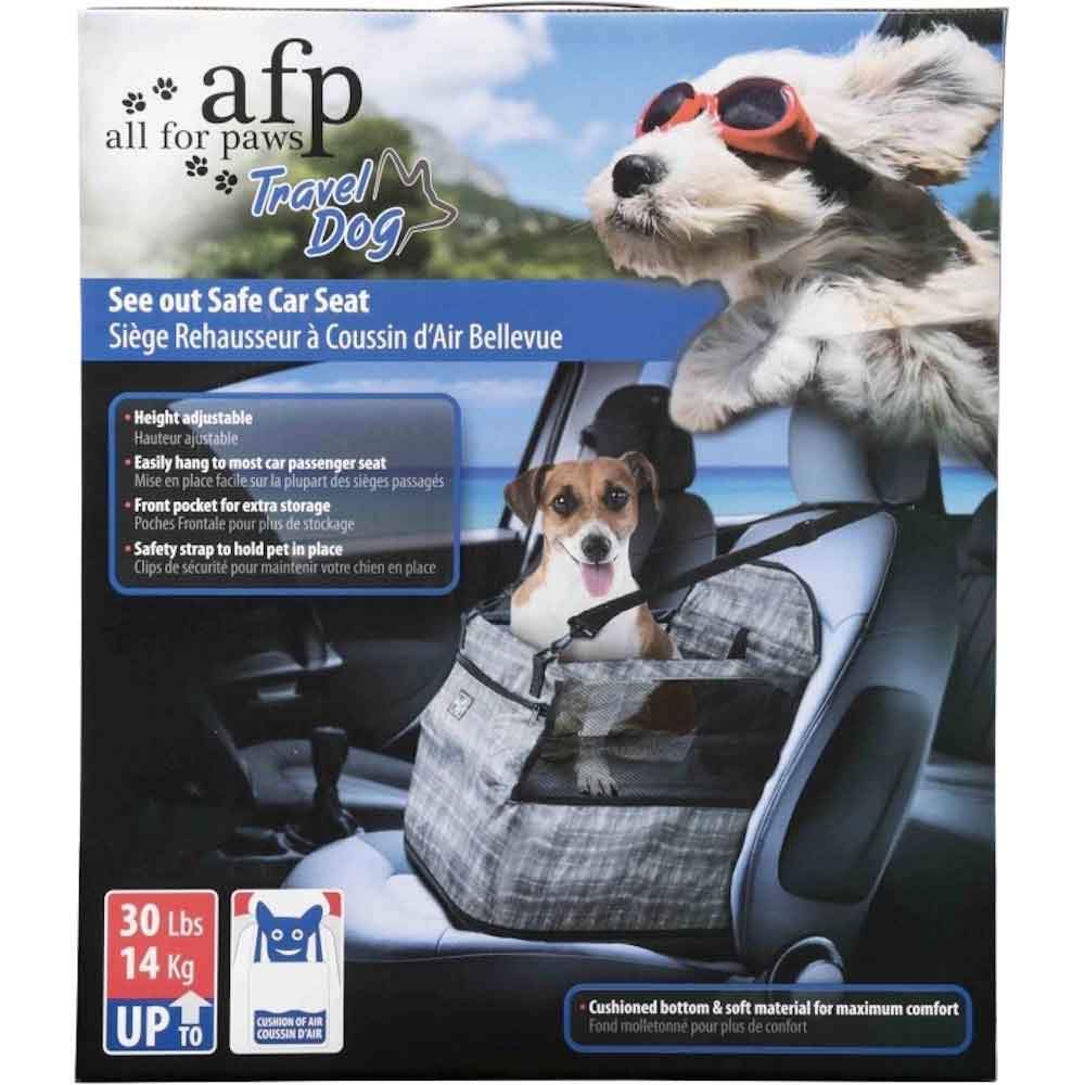 Dog Portable Car Seat See Out Safe Air Cushion Travel Booster All For Paws