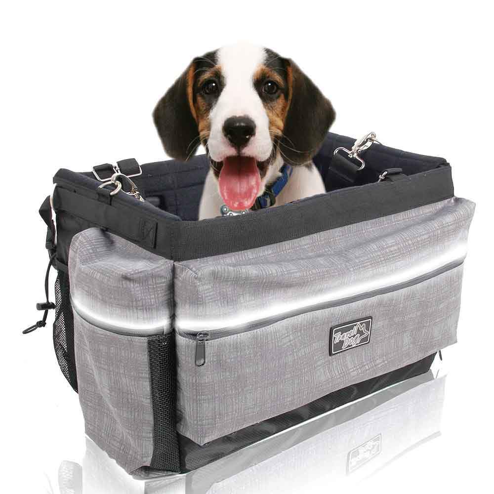 Small Dog Bicycle Mount Bag - Pet Travel Carrier Basket for Bike Riding