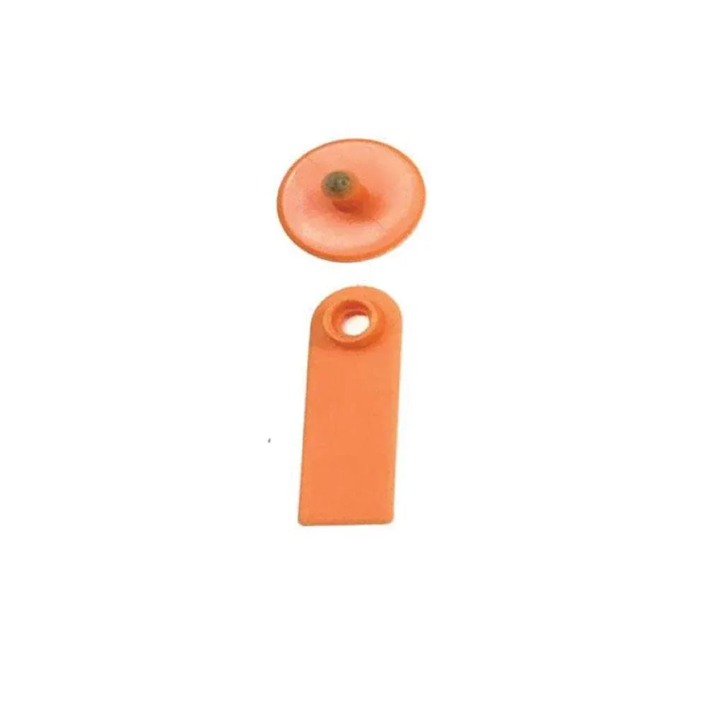 Cattle Ear Tags Set 100x 5x2cm Mini Orange Blank Pig Goat Livestock Label