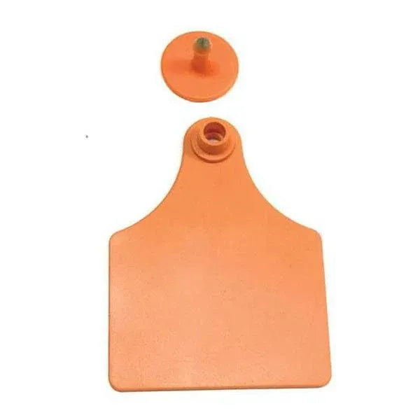 Cattle Ear Tags Set 100x 7x10cm Large Orange Blank Cow Sheep Livestock Label
